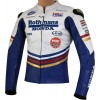 Honda Rothmans Classic Replica Leather Biker Armoured Motorcycle Jacket